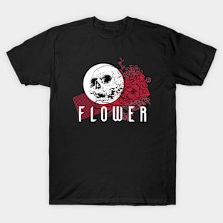 skull red line T-Shirt